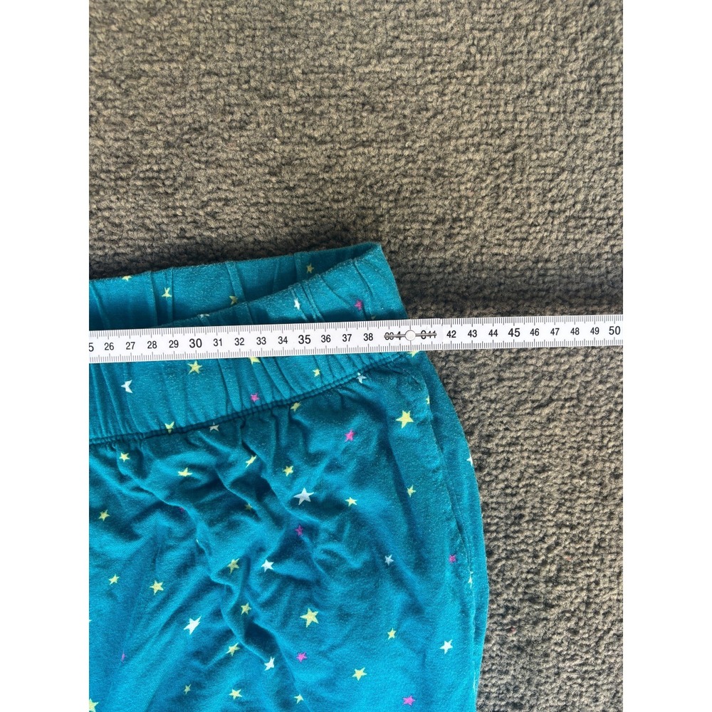 Joyspun Pajamas Pants Women's Size Large Teal Blue‎ Elastic Waist Pull On - Picture 4 of 6